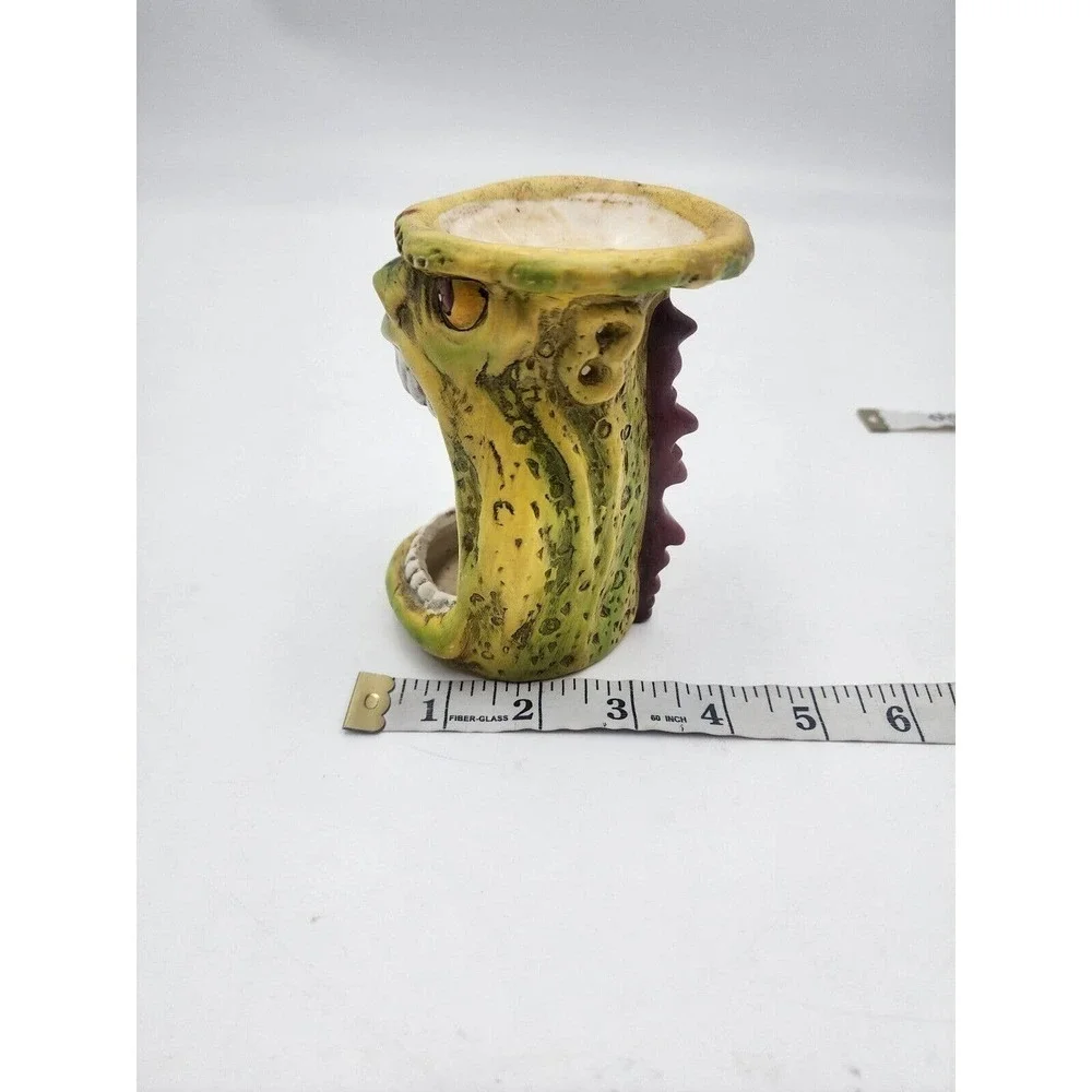 Wide Mouth Angry Man Candle Holder Candle Melting 2001 J D Dollen